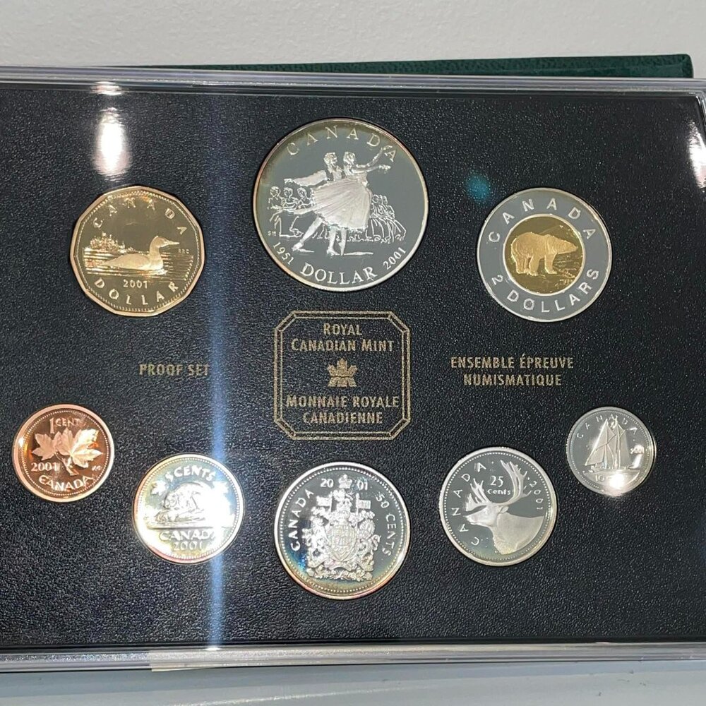 2001 Canada 8 Coin Silver PROOF Set 50th Anniversary Ballet